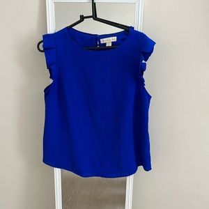 Women’s Monteau Los Angeles size medium blue blouse